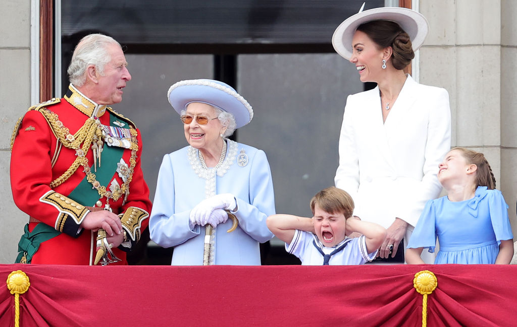 Prince Louis covers ears at Platinum Jubilee Trooping the Colour in June 2022 