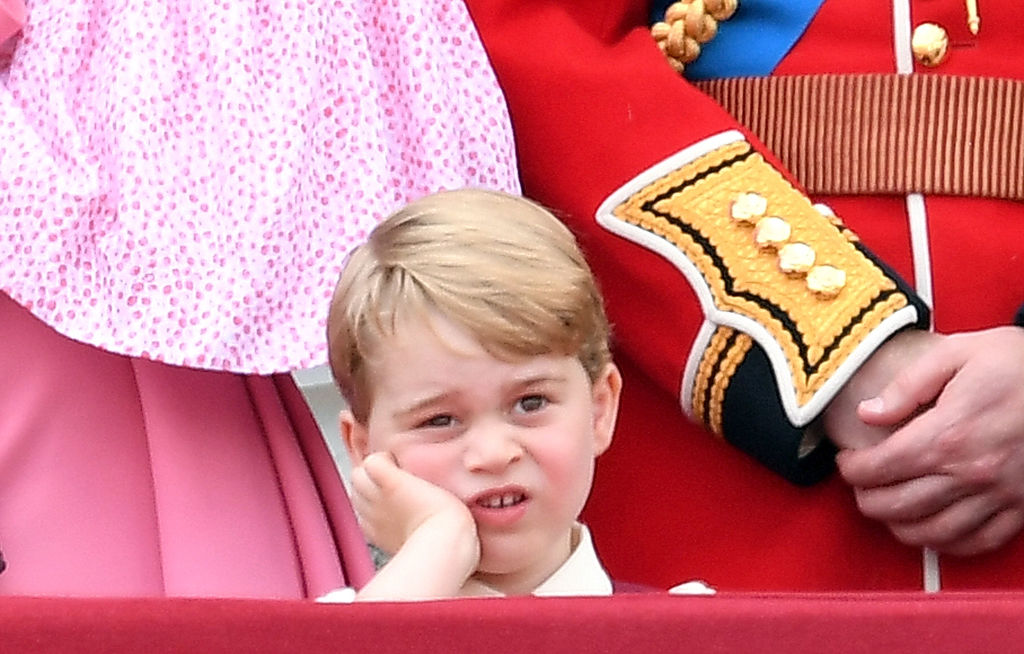 Prince George looking bored at Trooping The Colour 2017