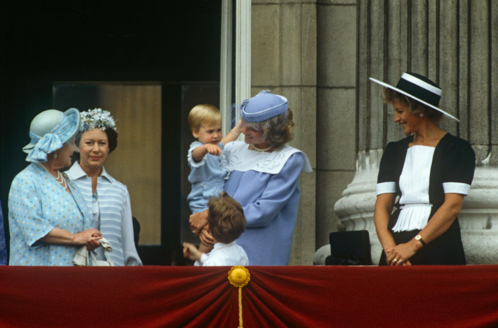 Princess Diana holding Trooping The Colour 1984